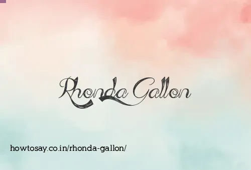 Rhonda Gallon