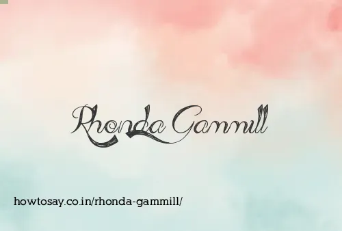 Rhonda Gammill