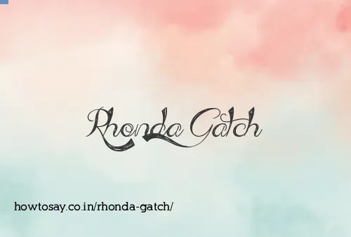 Rhonda Gatch