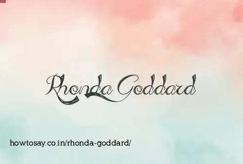 Rhonda Goddard