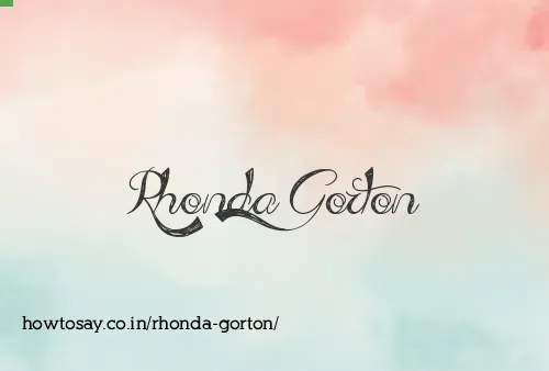 Rhonda Gorton