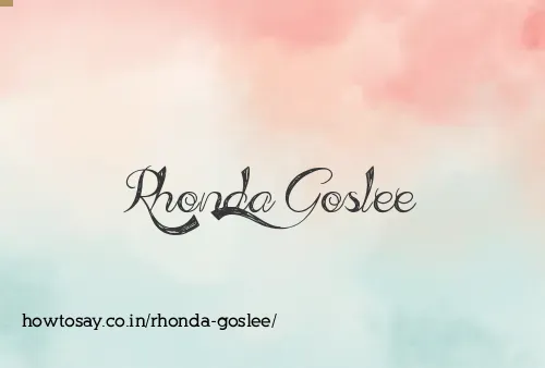 Rhonda Goslee