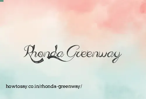 Rhonda Greenway