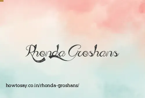 Rhonda Groshans