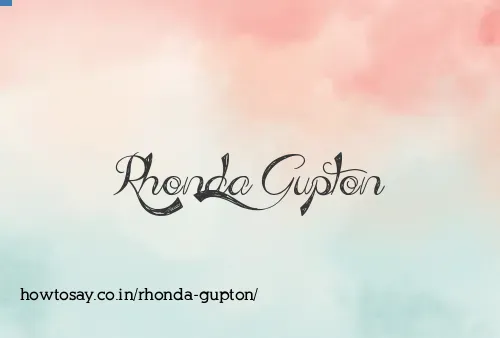 Rhonda Gupton
