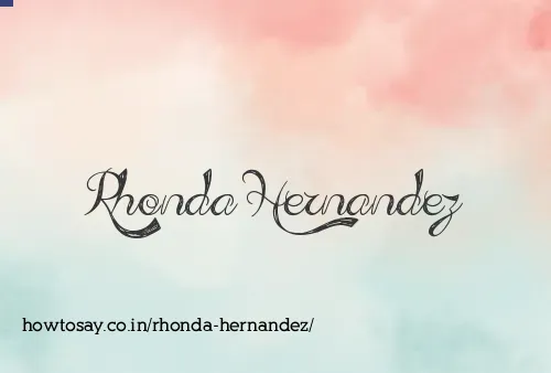 Rhonda Hernandez