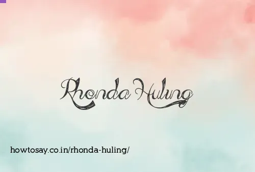 Rhonda Huling