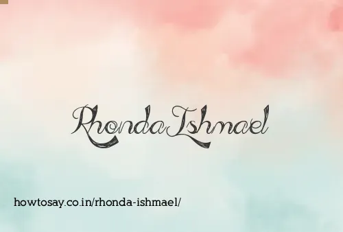 Rhonda Ishmael