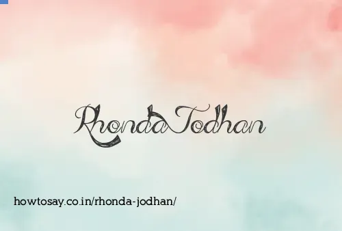 Rhonda Jodhan