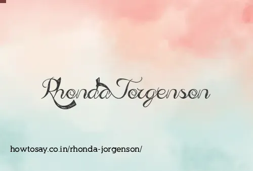 Rhonda Jorgenson