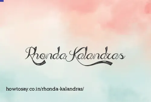 Rhonda Kalandras