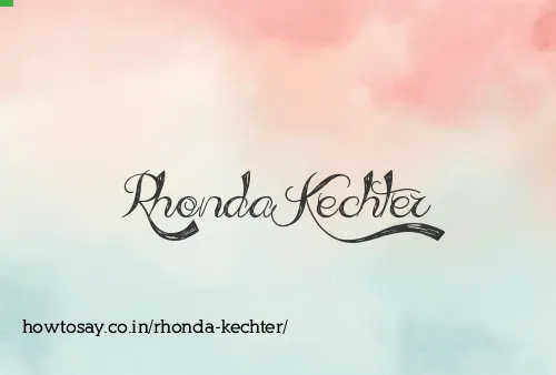 Rhonda Kechter