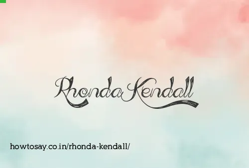 Rhonda Kendall