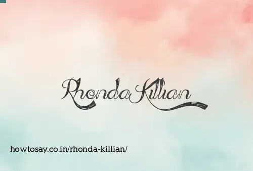 Rhonda Killian
