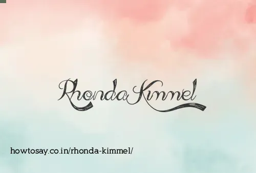 Rhonda Kimmel