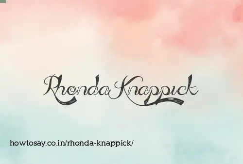 Rhonda Knappick