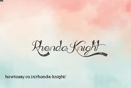 Rhonda Knight