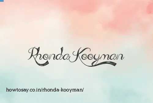 Rhonda Kooyman