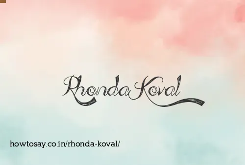 Rhonda Koval
