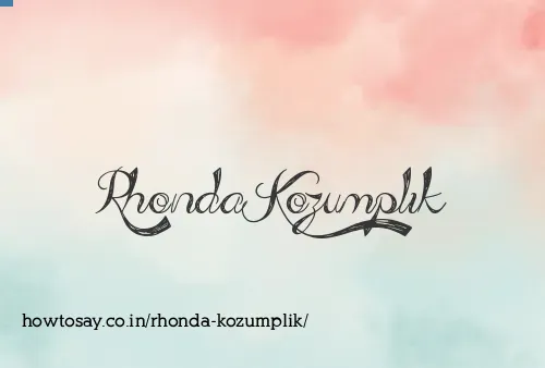 Rhonda Kozumplik