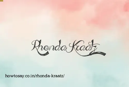 Rhonda Kraatz