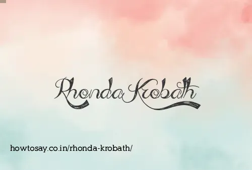 Rhonda Krobath
