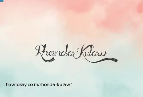 Rhonda Kulaw