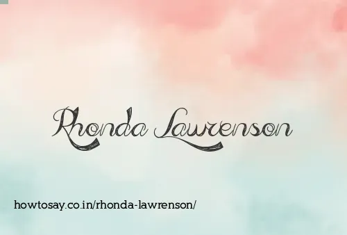 Rhonda Lawrenson