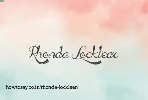 Rhonda Locklear