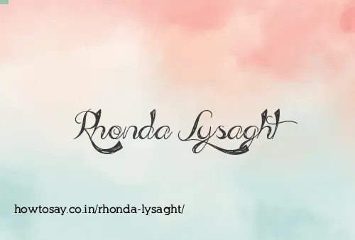 Rhonda Lysaght