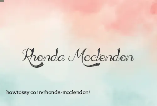 Rhonda Mcclendon