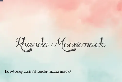 Rhonda Mccormack