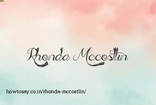 Rhonda Mccostlin