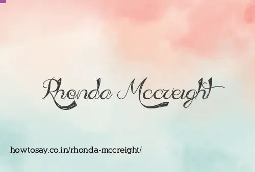 Rhonda Mccreight