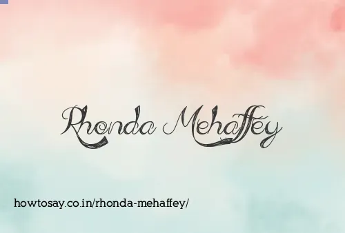 Rhonda Mehaffey