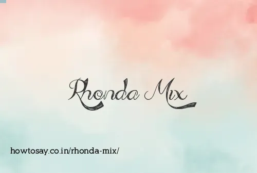 Rhonda Mix