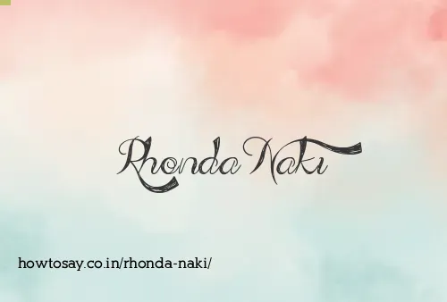 Rhonda Naki