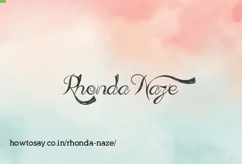 Rhonda Naze