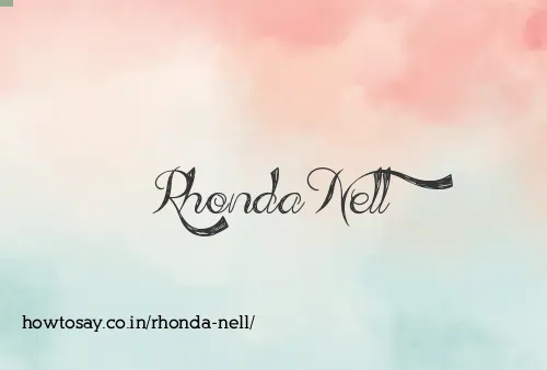 Rhonda Nell