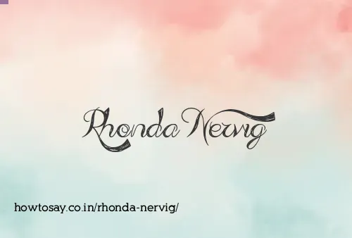 Rhonda Nervig