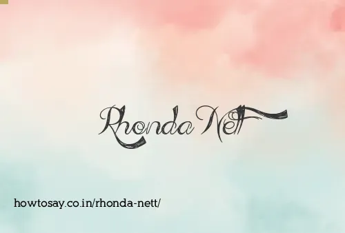 Rhonda Nett