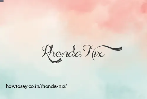 Rhonda Nix
