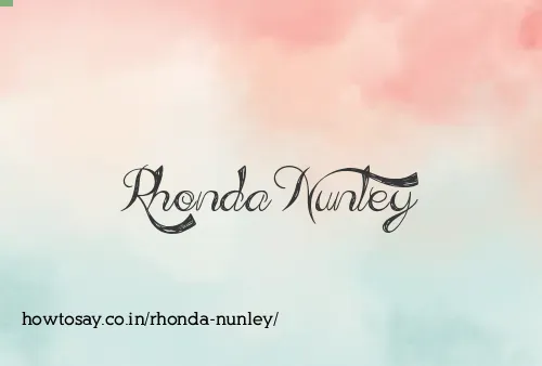 Rhonda Nunley