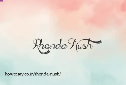 Rhonda Nush