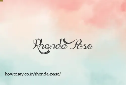 Rhonda Paso