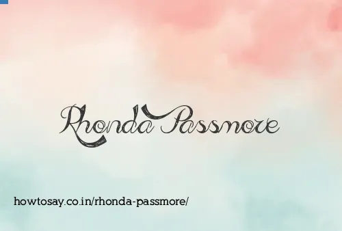 Rhonda Passmore