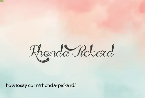 Rhonda Pickard