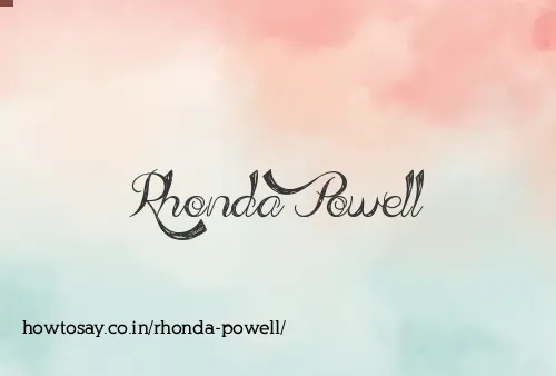 Rhonda Powell