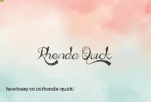 Rhonda Quick