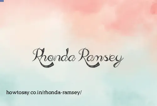 Rhonda Ramsey
